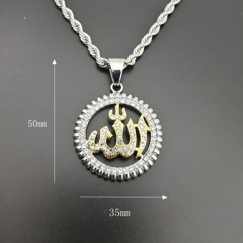 Golden Rhinestone Necklace
