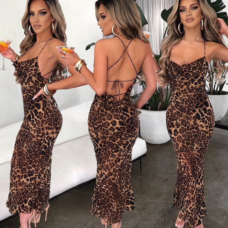 Leopard Sexy Backless