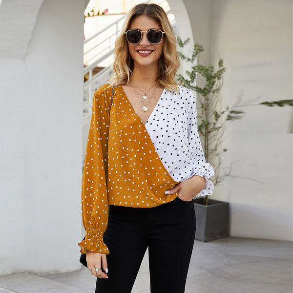 Polka Dot Long Sleeve Shirt