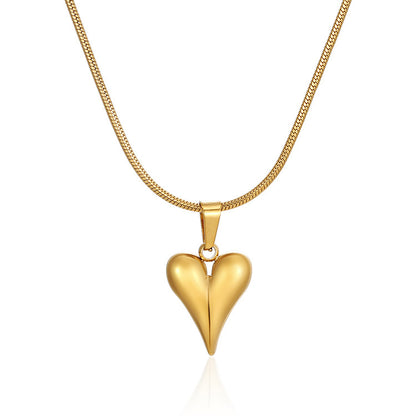 Heart-shaped Necklace and earring
