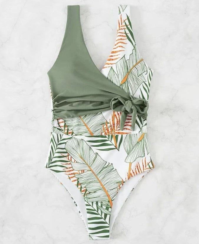 Minimalist Printed Swimsuit