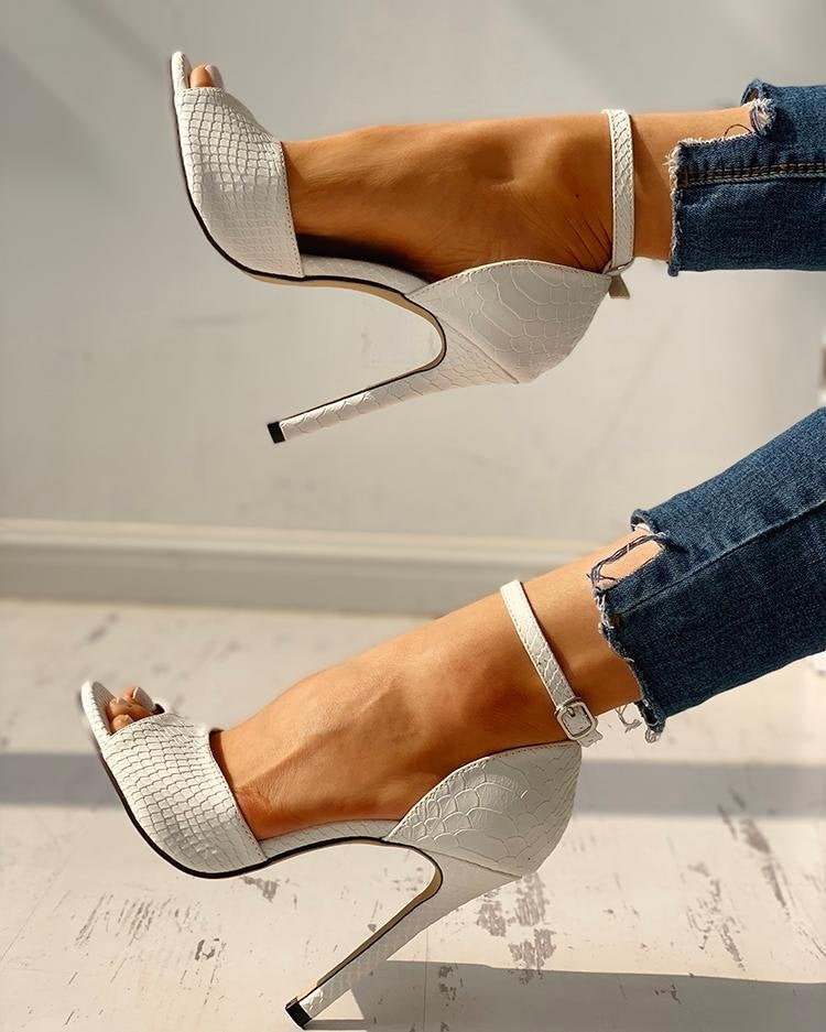 Plus Size Women High Heel Sandals