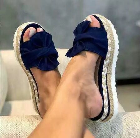 Women Bow Platform Sandals