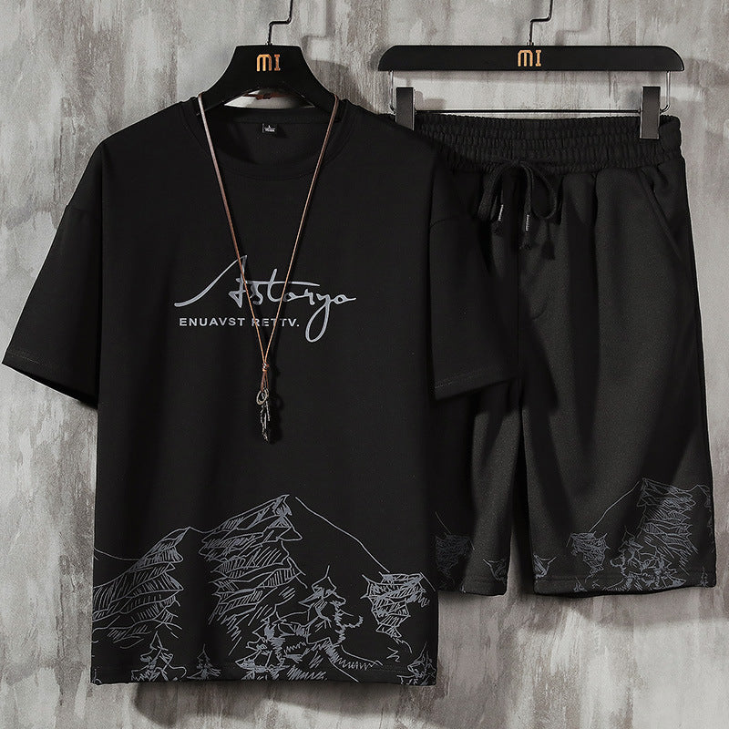 Set of Men's Fashion Brand Loose Short