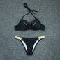 Bronzing Fabric Sexy Split Bikini