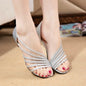 Rome Style Wedge Low Heels