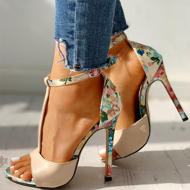 Plus Size Women High Heel Sandals