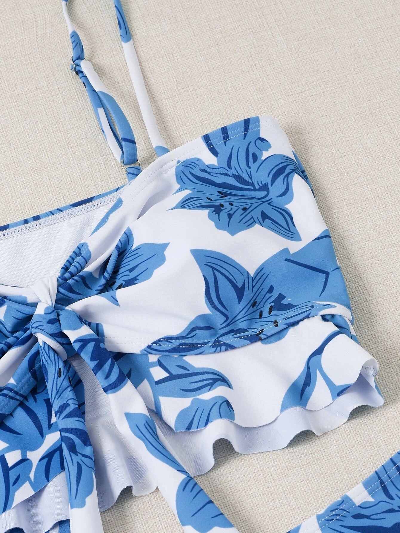 Swimsuit Split Print High Waist