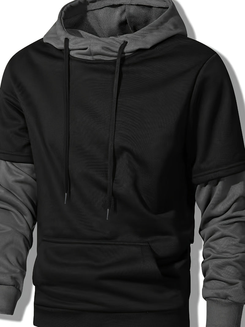 Drawstring Pocket Long Sleeve Sweater