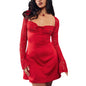 Fashion Corset Lace Long Sleeve Dress