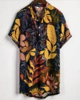 Contrast Color Printing Shirt