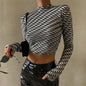 Polo Collar Long Sleeve Top