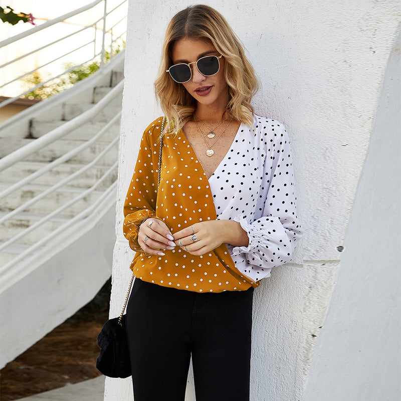 Polka Dot Long Sleeve Shirt