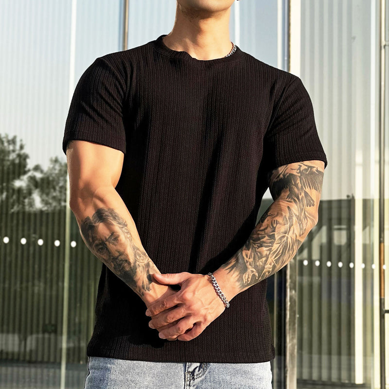 Breathable Fitness Round Neck Short Sleeve