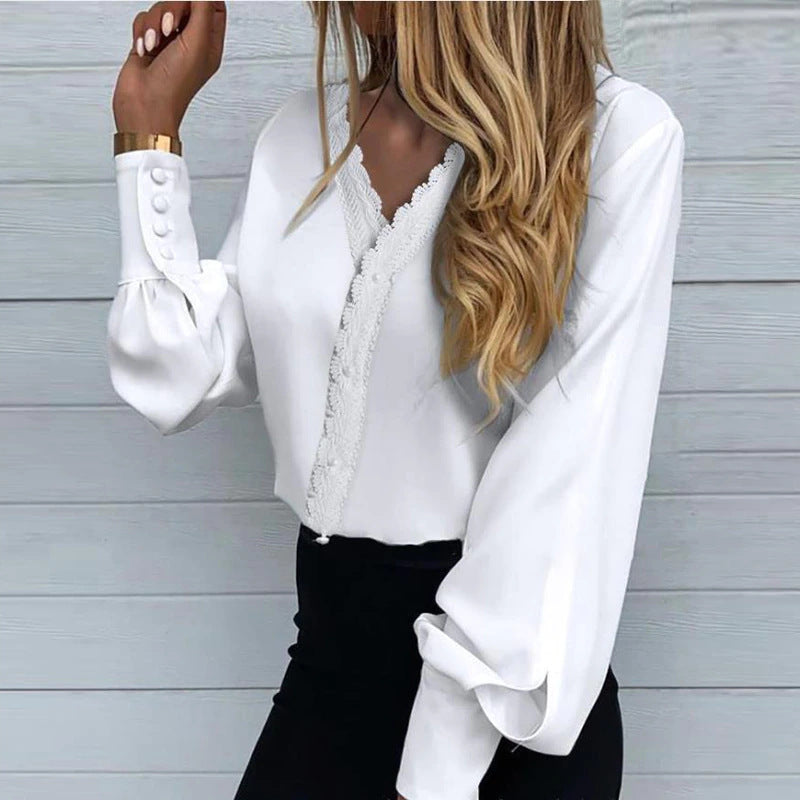 Printed Lace Casual Shirt