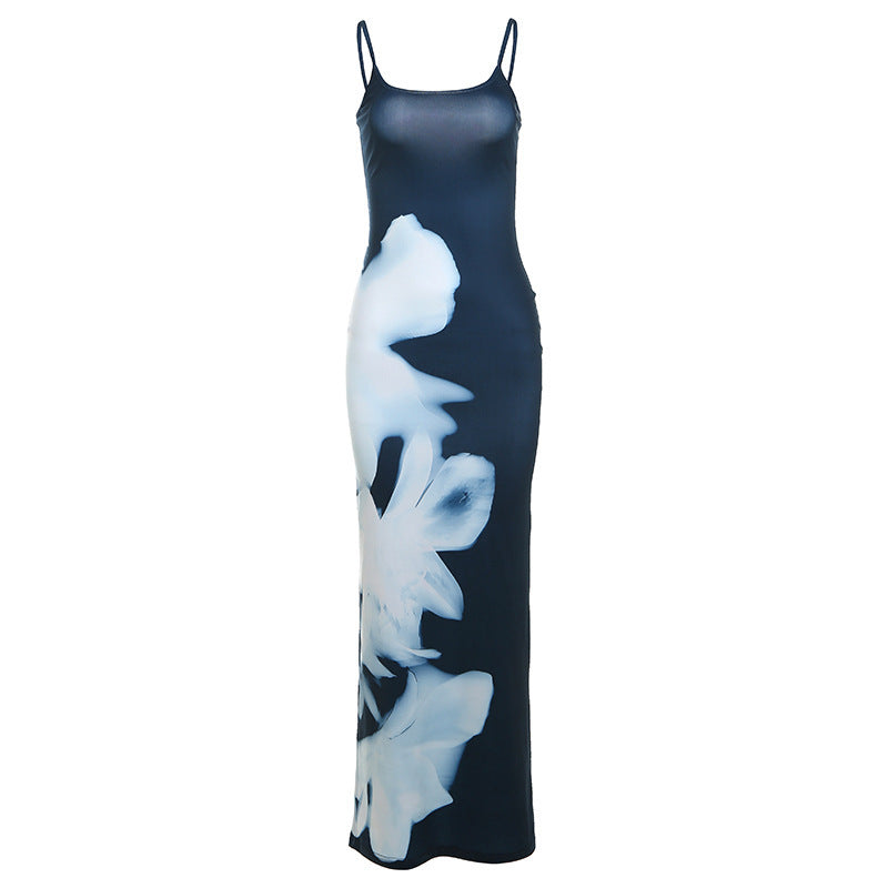 Suspenders Printed Slim Fit Dress