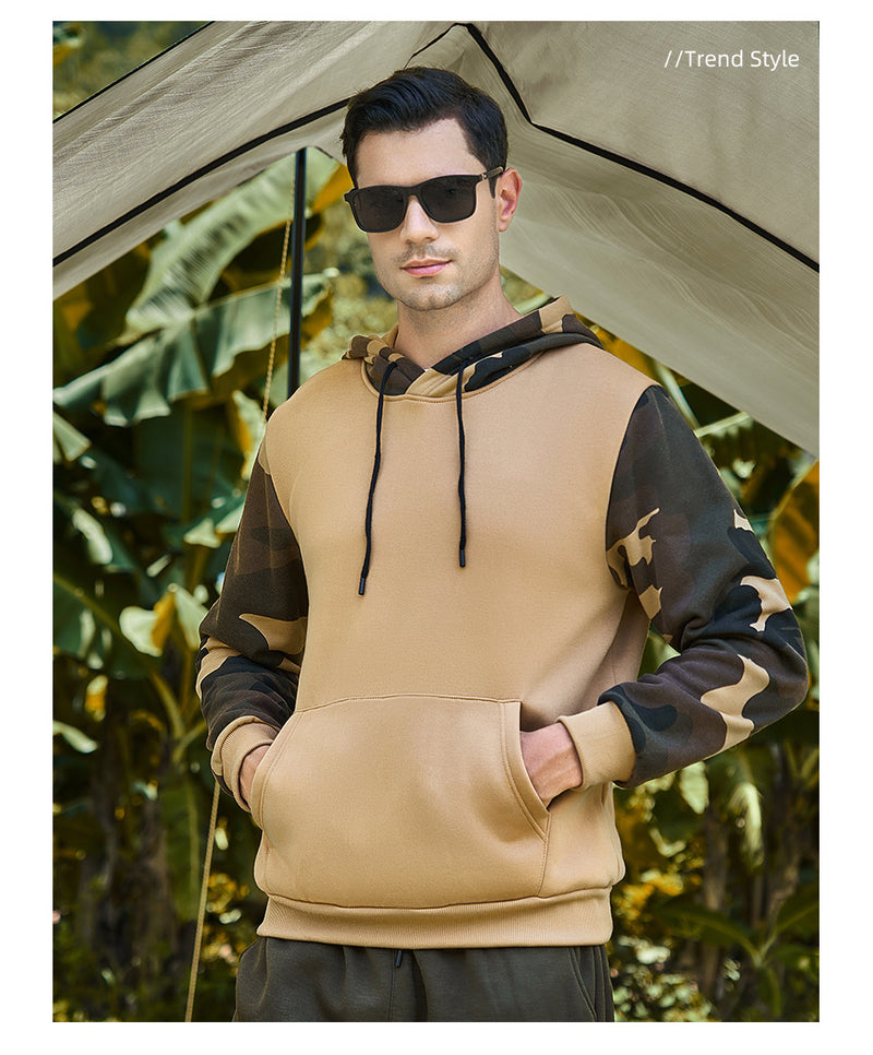 Casual Camouflage Hooded Sweater