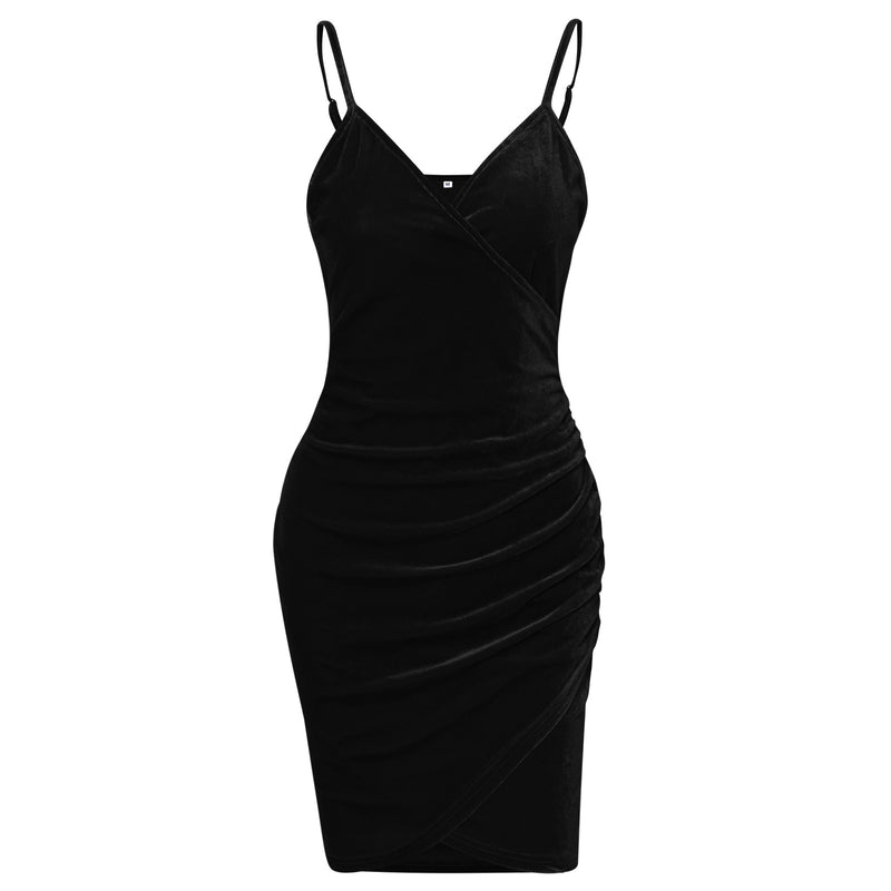 Hip Bottoming Velvet Dress