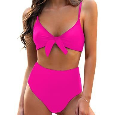 Women's Bow High Waist Bikini Suit