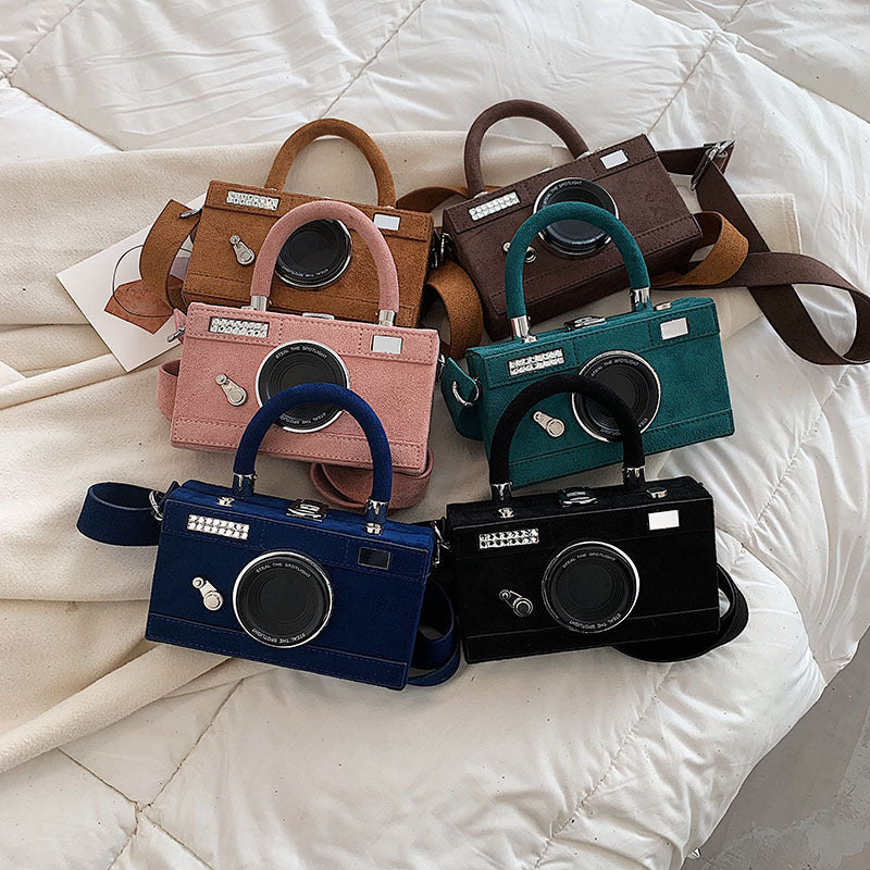 Frosted Camera Shoulder Bag