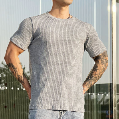 Breathable Fitness Round Neck Short Sleeve
