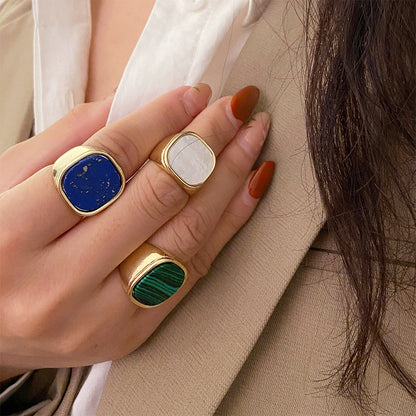 Retro Square Women ring