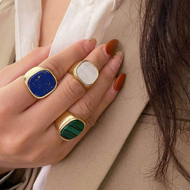 Retro Square Women ring