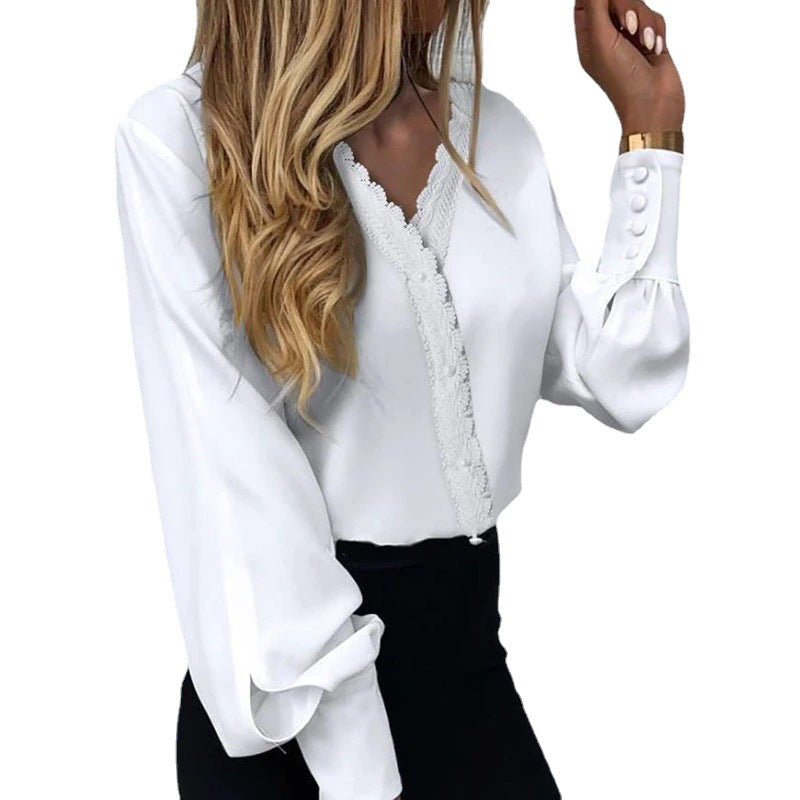 Printed Lace Casual Shirt