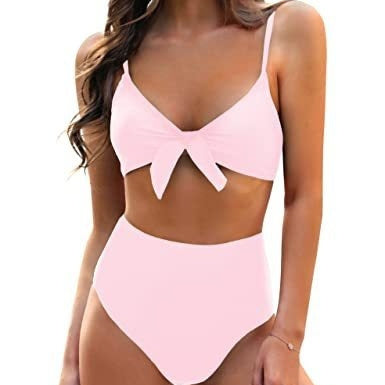Women's Bow High Waist Bikini Suit
