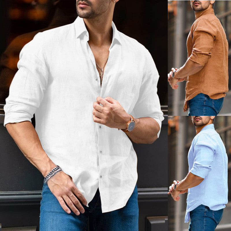 Loose Popular Solid Color White Shirt