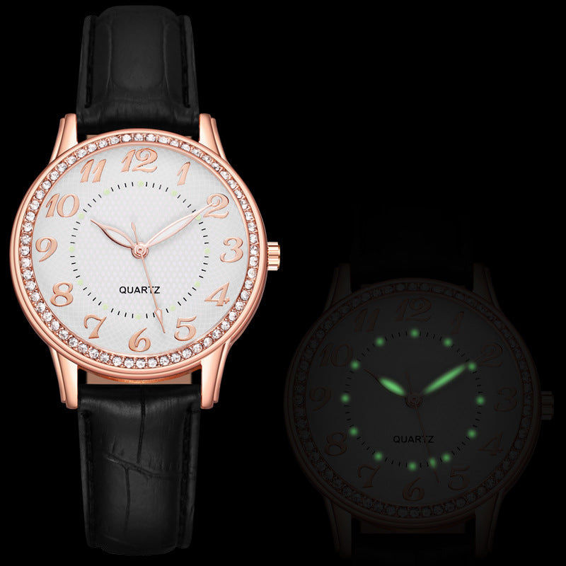 Diamond Luminous Quartz Watch