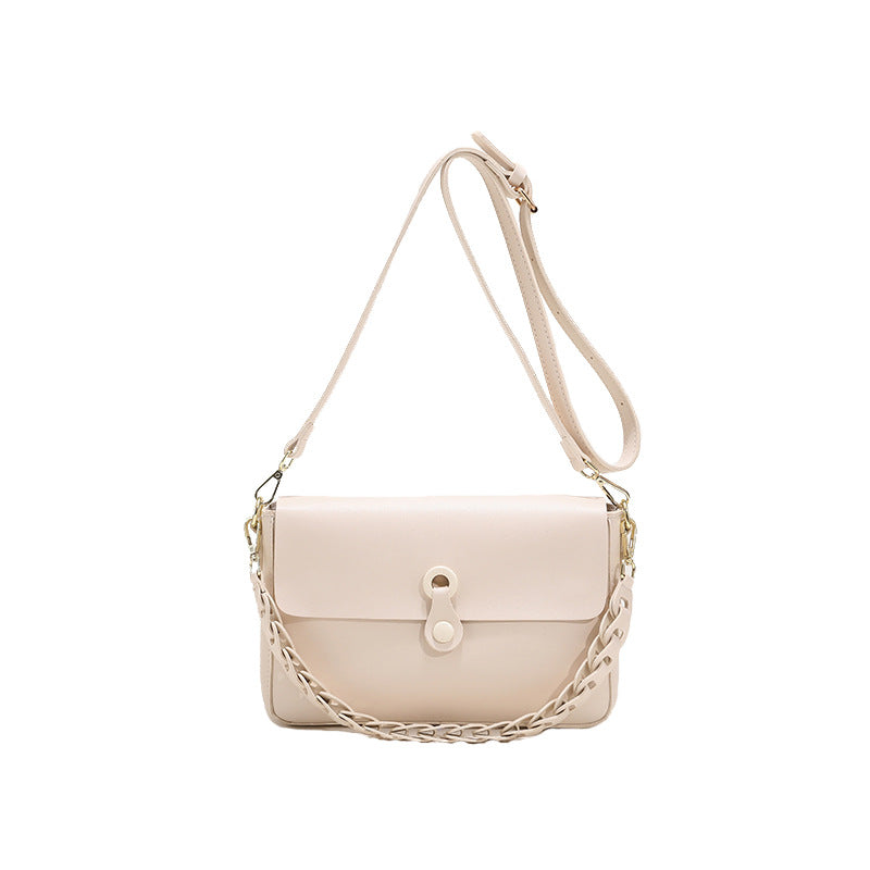 Woven Chain Leather Handbag