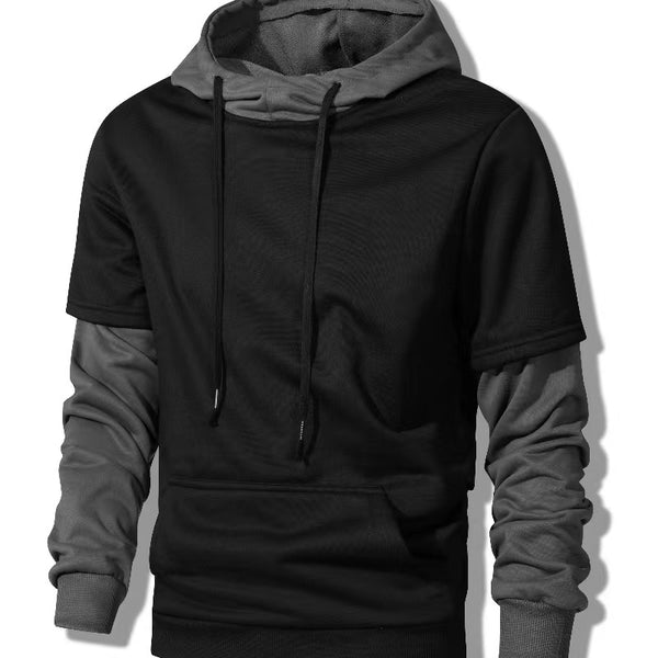 Drawstring Pocket Long Sleeve Sweater
