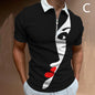 Face Art Print Short Sleeve Tshirts