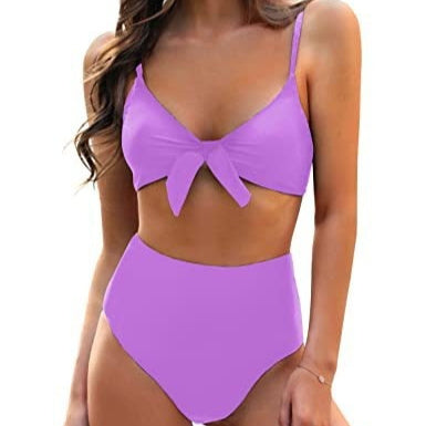 Women's Bow High Waist Bikini Suit