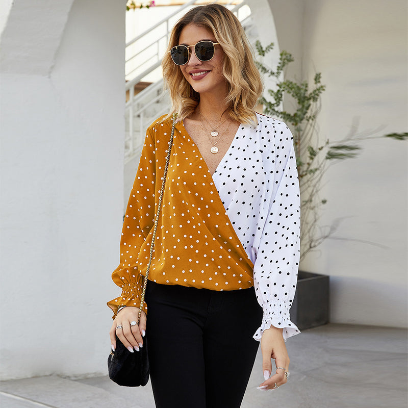 Polka Dot Long Sleeve Shirt