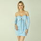Long-sleeved Pleated skirt