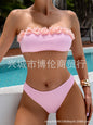 Flower Tube Top Bikini