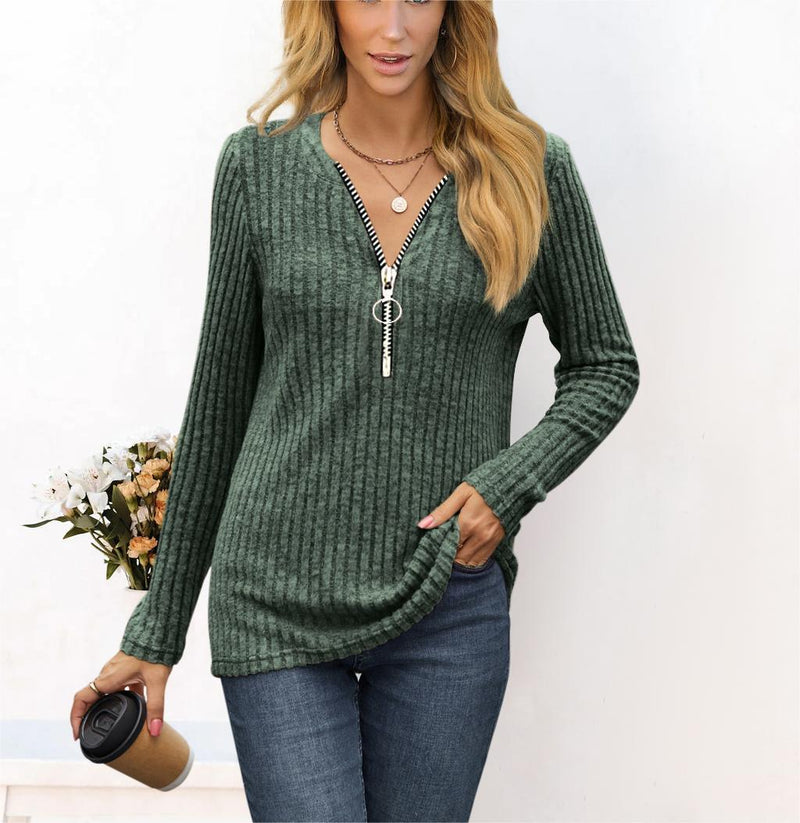 Pleating Casual Long Sleeve