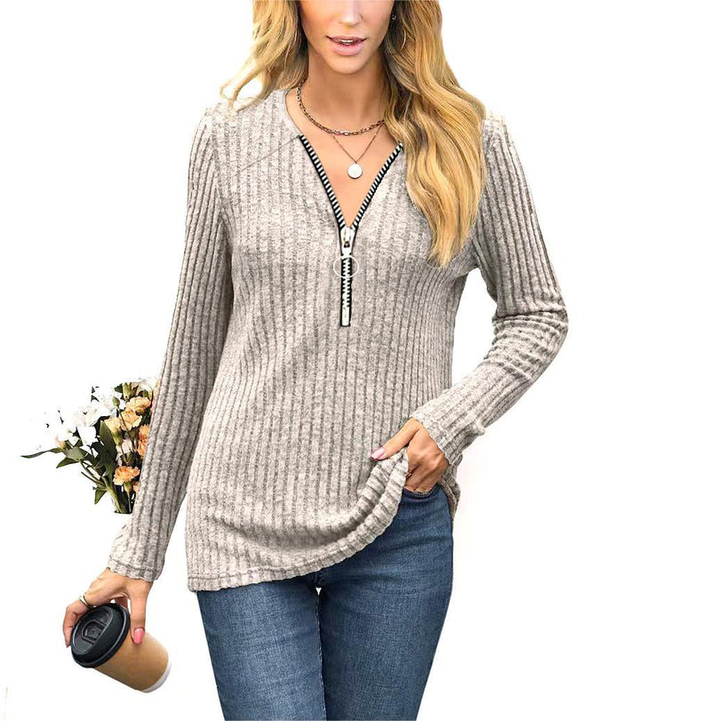 Pleating Casual Long Sleeve