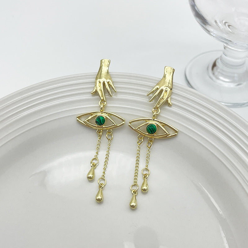 Retro Exaggerated Finger Earrings