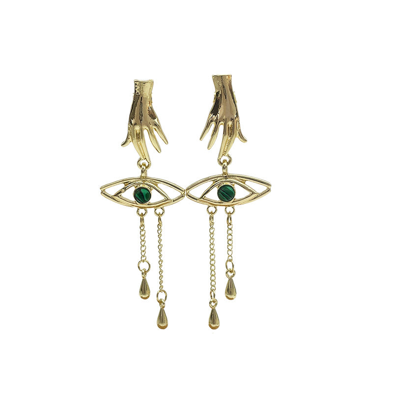 Retro Exaggerated Finger Earrings