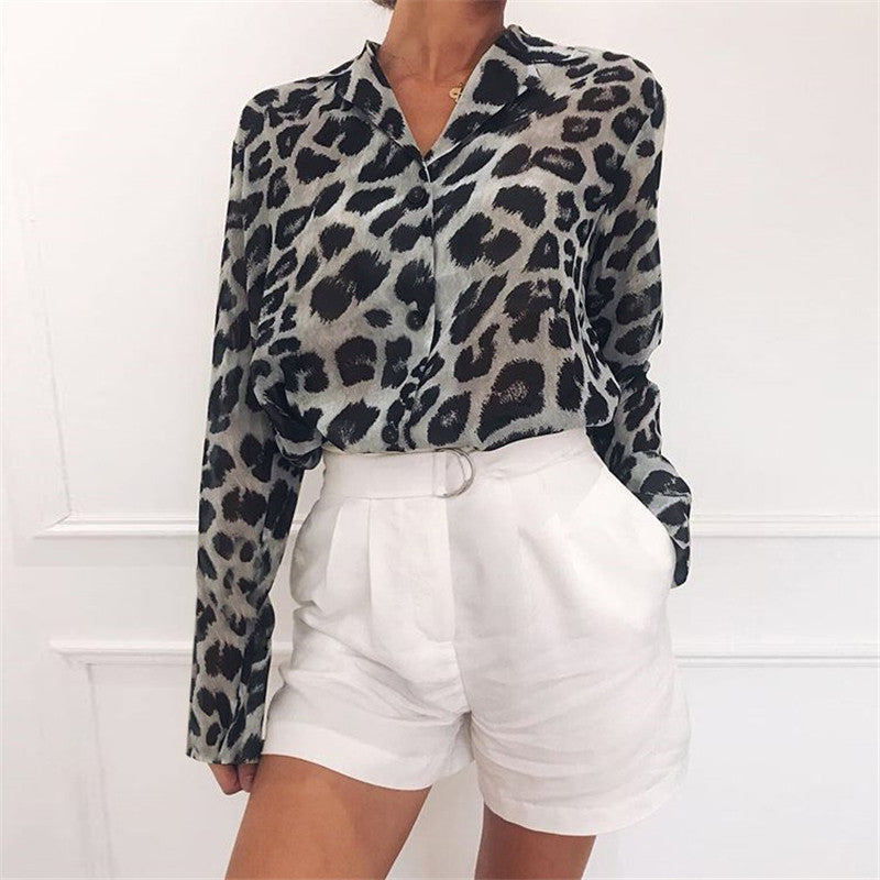 Leopard Print Blouse