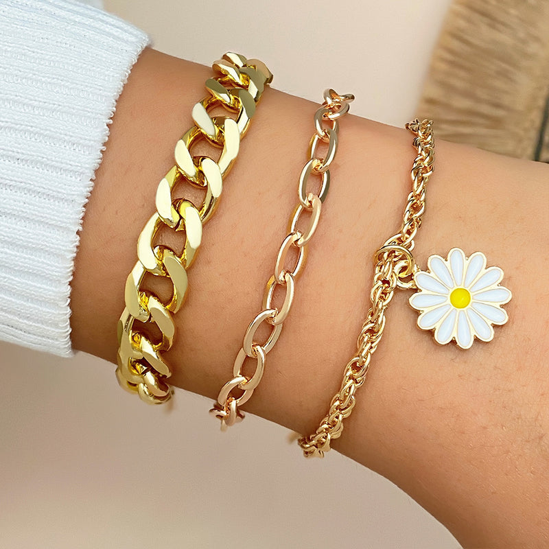 Retro Simplicity Thick Chain Bracelet