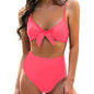 Women's Bow High Waist Bikini Suit