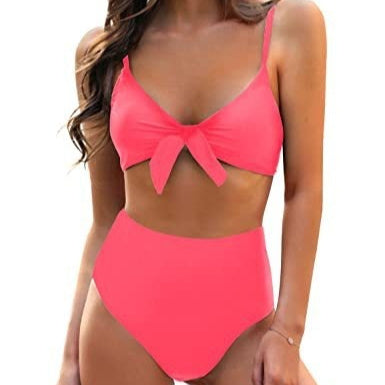 Women's Bow High Waist Bikini Suit