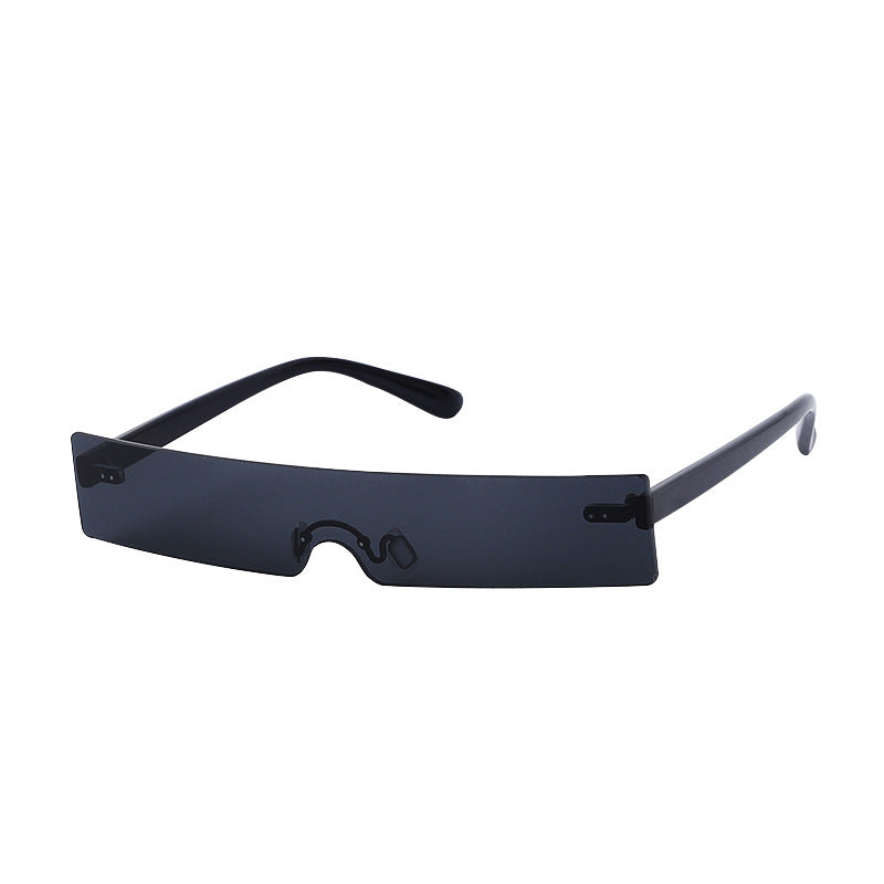 One-piece Square Rimless Sunglasses