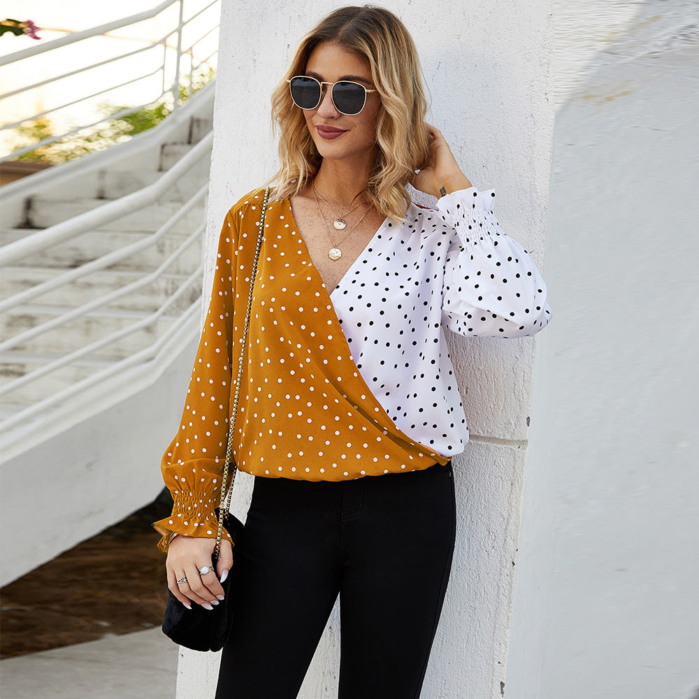 Polka Dot Long Sleeve Shirt