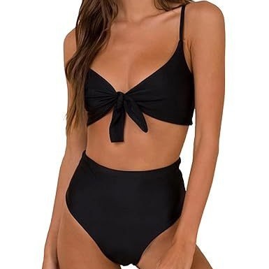 Women's Bow High Waist Bikini Suit