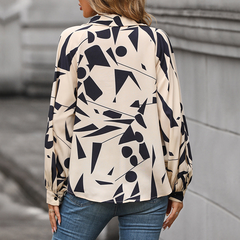 Long-sleeved Printed Shirt